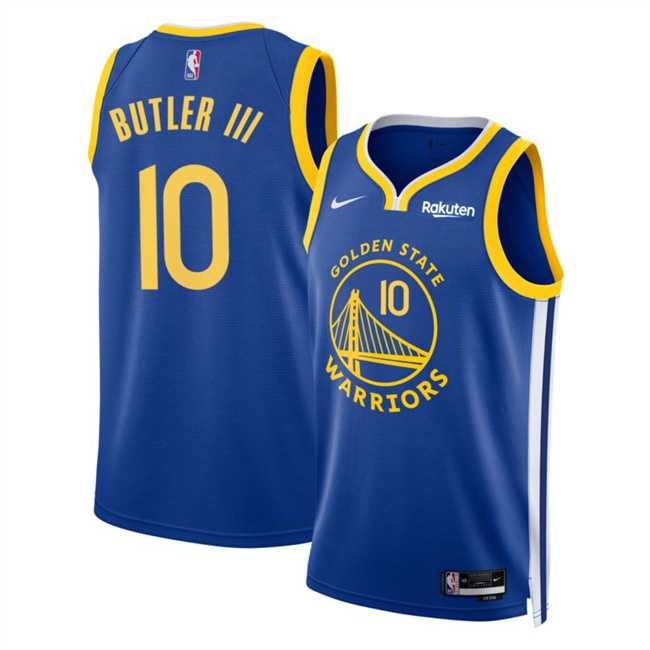 Men%27s Golden State Warriors #10 Jimmy Bulter III Blue 2025 Icon Edition Stitched Jersey Dzhi->2025 all star->NBA Jersey